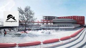 پروژه معماری مجموعه ورزشی زمستانی