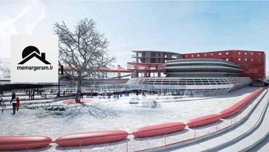 پروژه معماری مجموعه ورزشی زمستانی