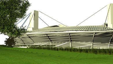 پروژه کامل طراحی معماری استادیوم فوتبال