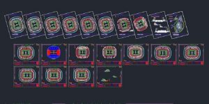 پروژه کامل طراحی معماری استادیوم فوتبال